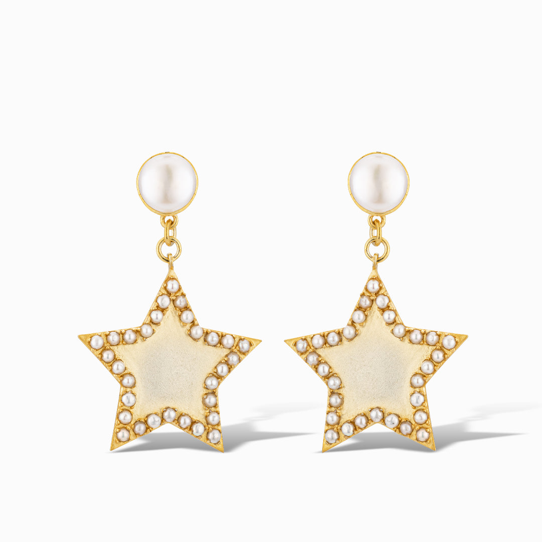 Gitchie, Gitchie Ya Ya Drop Earrings in Pearl