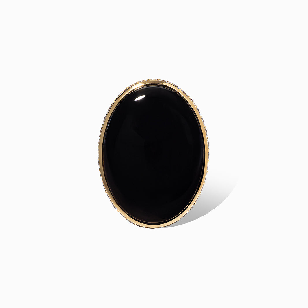 KA Statement Ring in Black Onyx