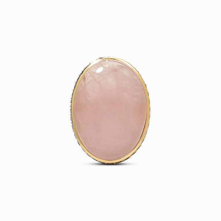 KA Statement Ring in Rose Quartz