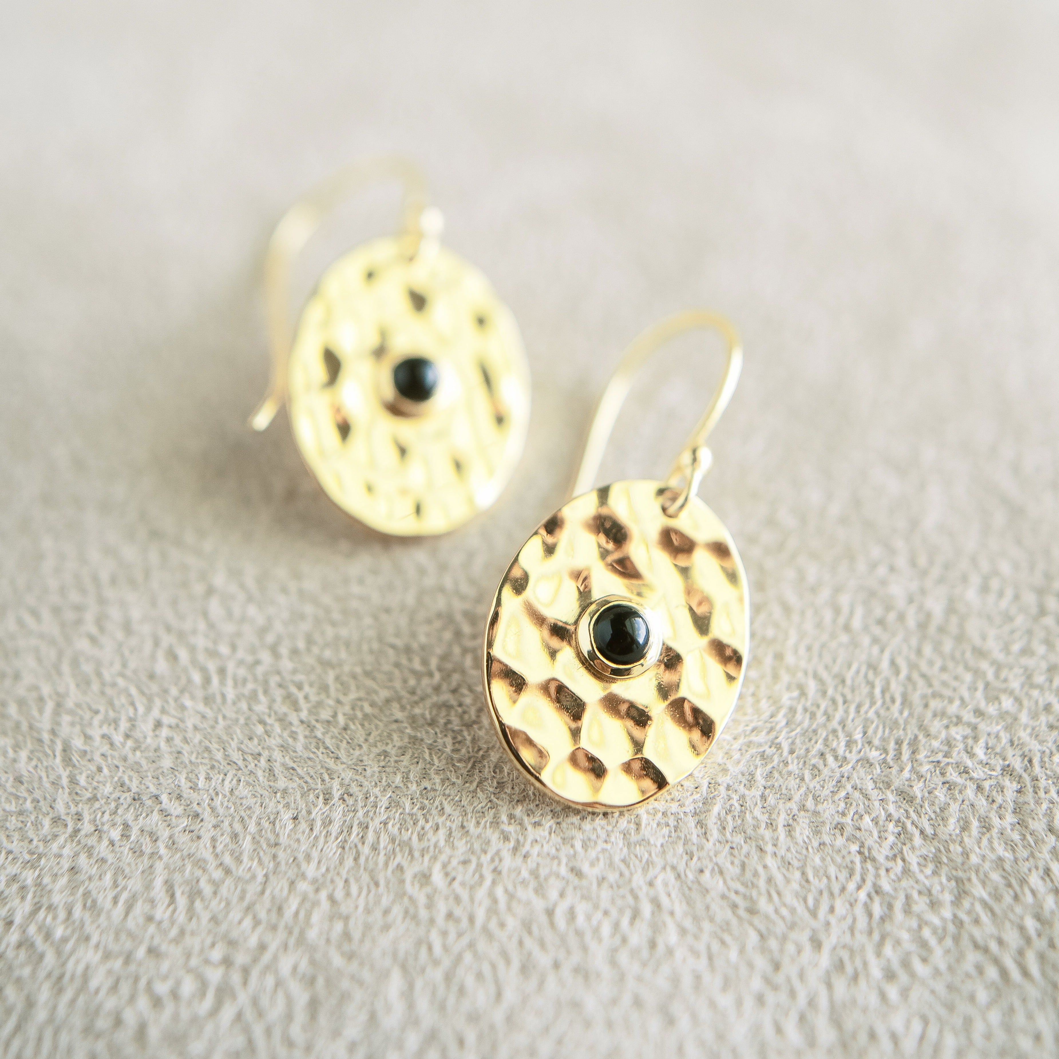 Petal Drop Earrings in Black Onyx | Laura Foote Designs