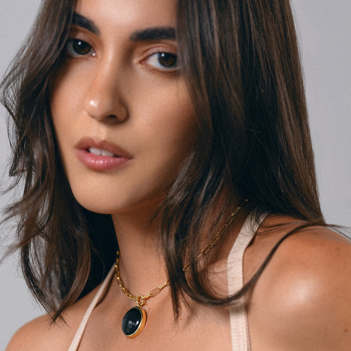 Splash of Color Pendant Necklace 2.0 in Black Onyx