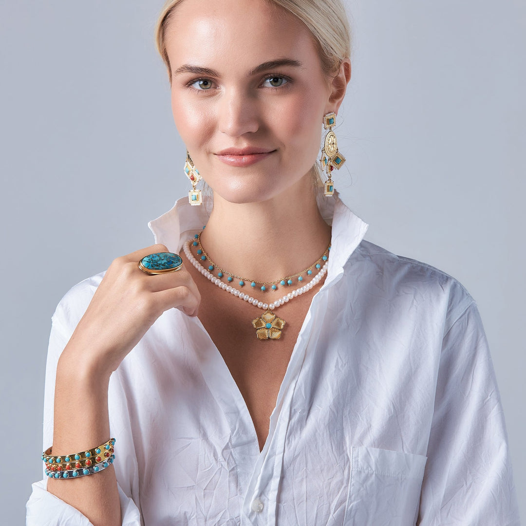 Moira Necklace in Turquoise