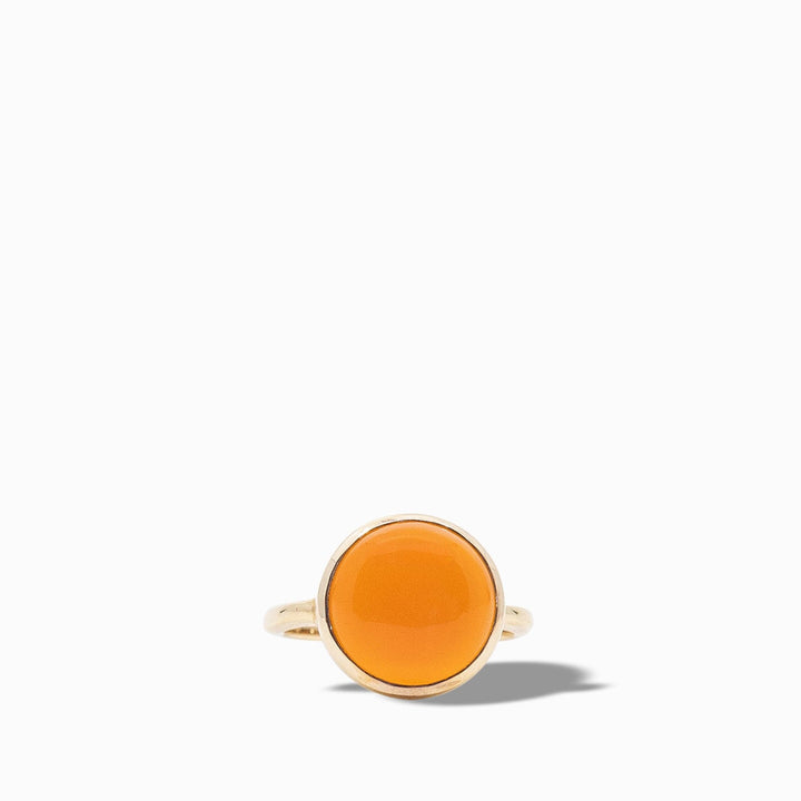 Rainbow Ring in Orange Chalcedony