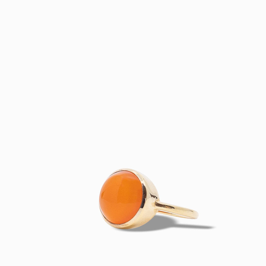 Rainbow Ring in Orange Chalcedony