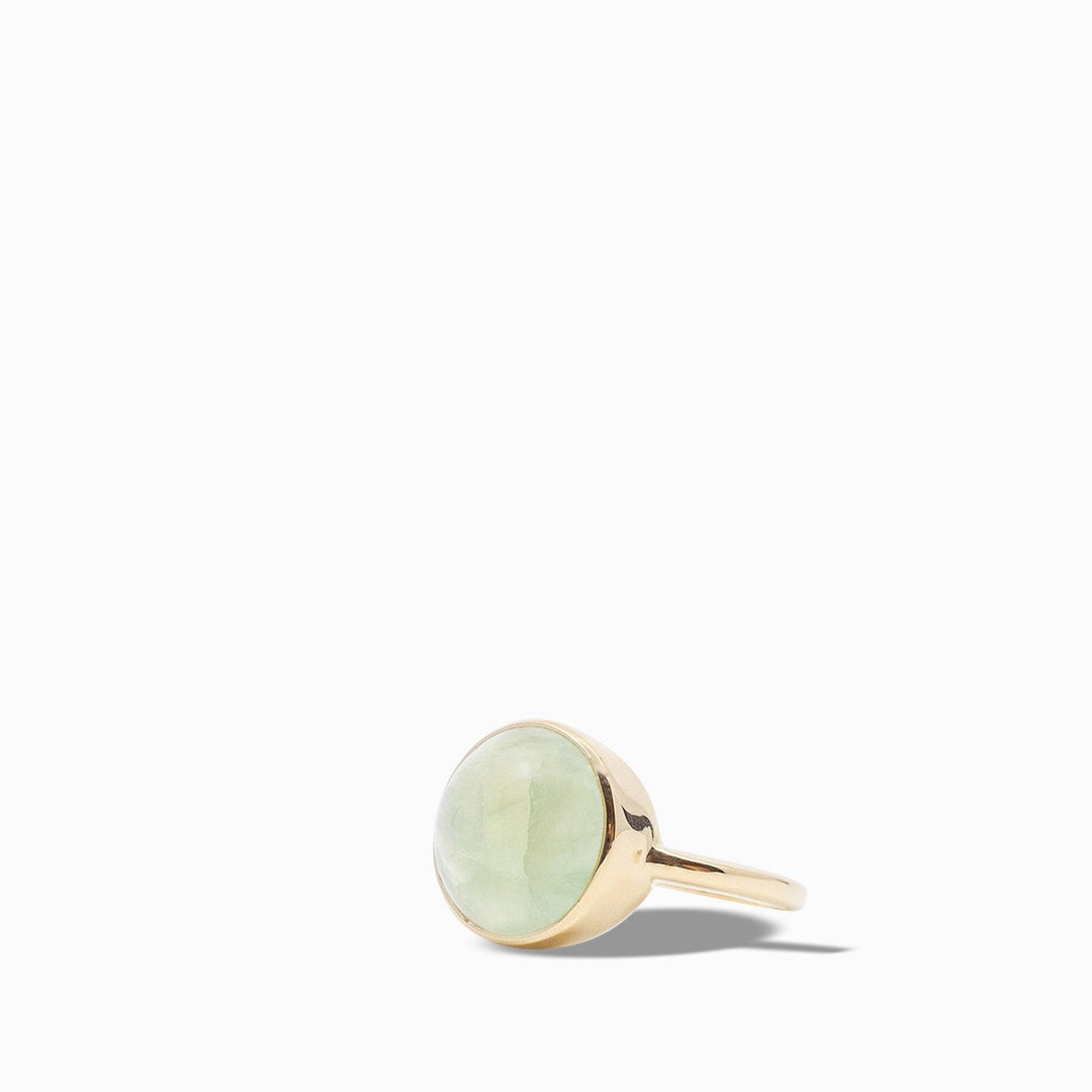 Rainbow Ring in Prehnite