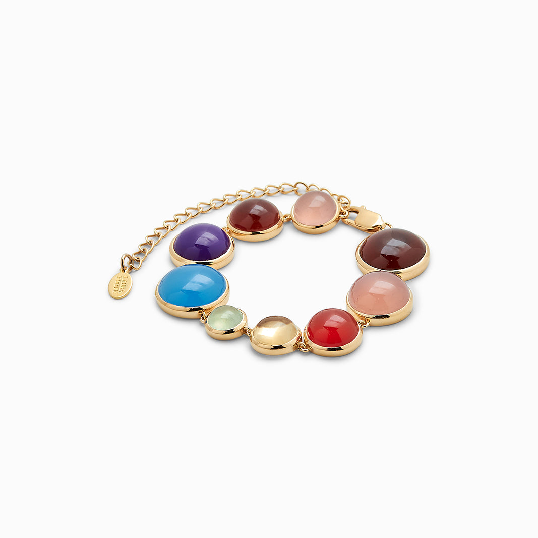 Dropping Circle Bracelet in ROY G. BIV