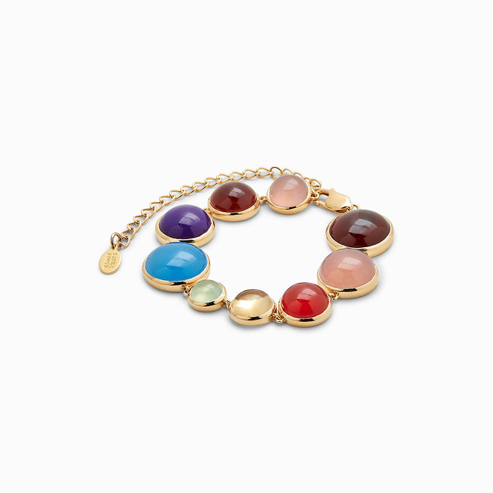 Dropping Circle Bracelet in ROY G. BIV