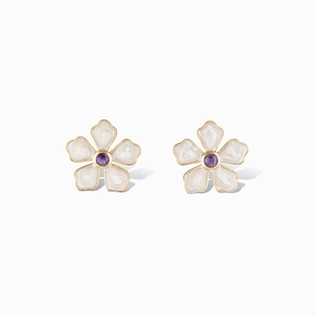Maggie Stud Earrings in Amethyst
