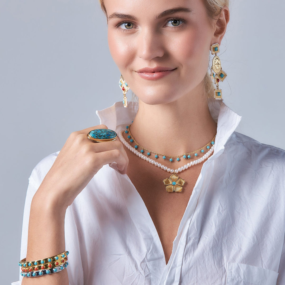 Marina Necklace in Sleeping Beauty Turquoise