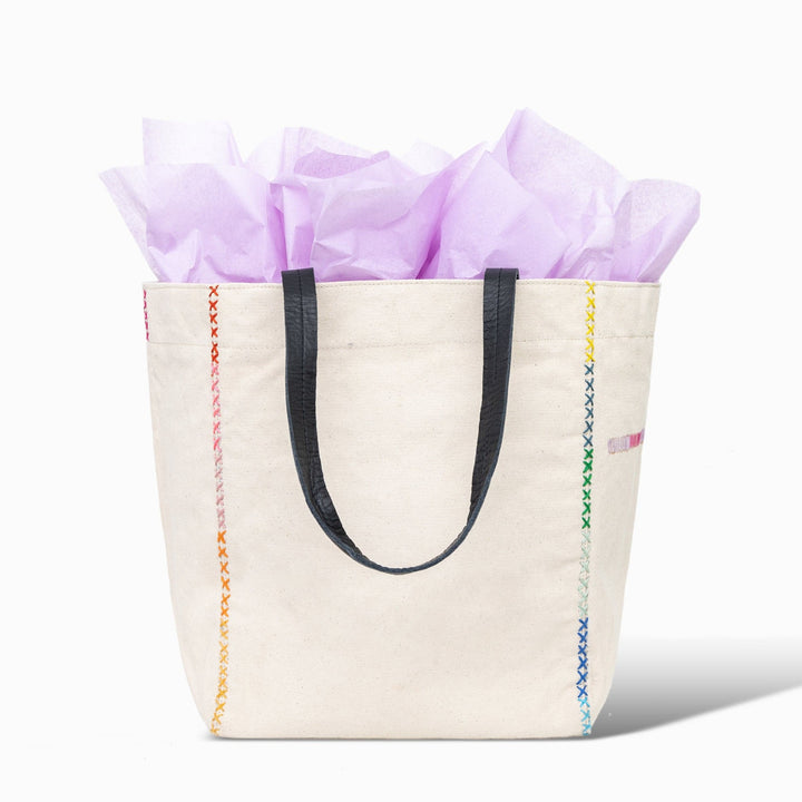 RAINBOW TOTE BAG - Laura Foote Designs