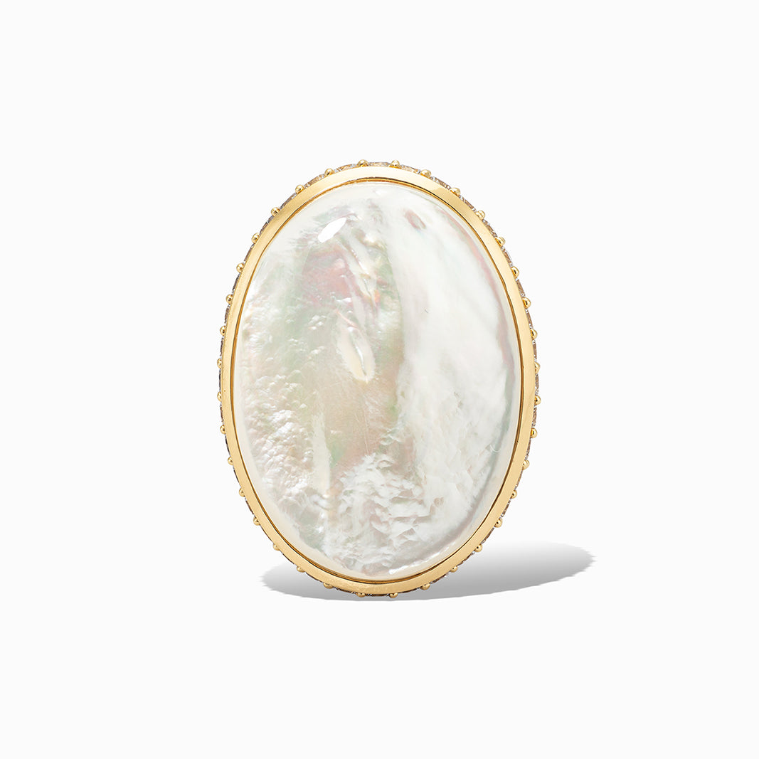 KA Statement Ring in Mother of Pearl