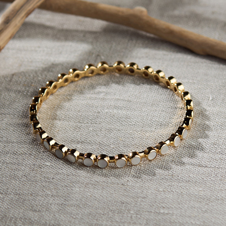 Mother of Pearl Bangle Bracelet