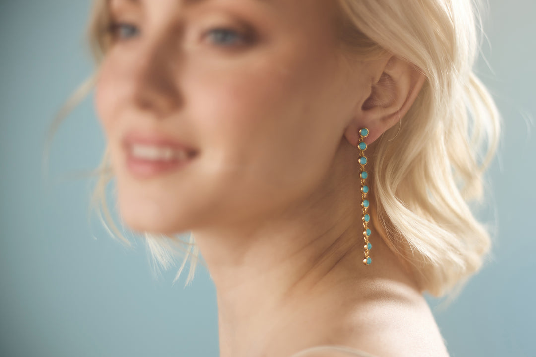 Trails Drop Earrings in Sleeping Beauty Turquoise