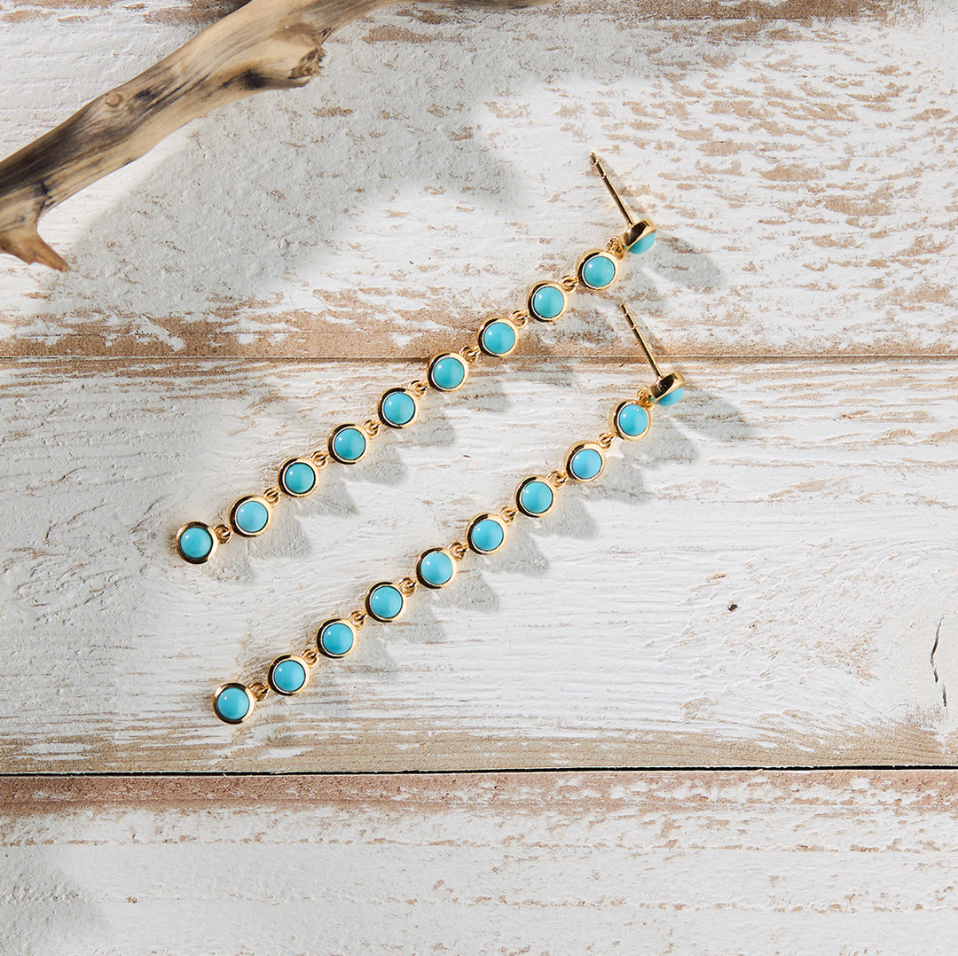 Trails Drop Earrings in Sleeping Beauty Turquoise
