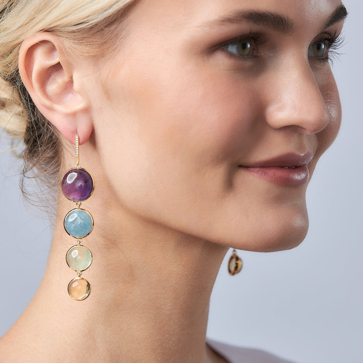 Happy Drop Earrings in Roy G. Biv