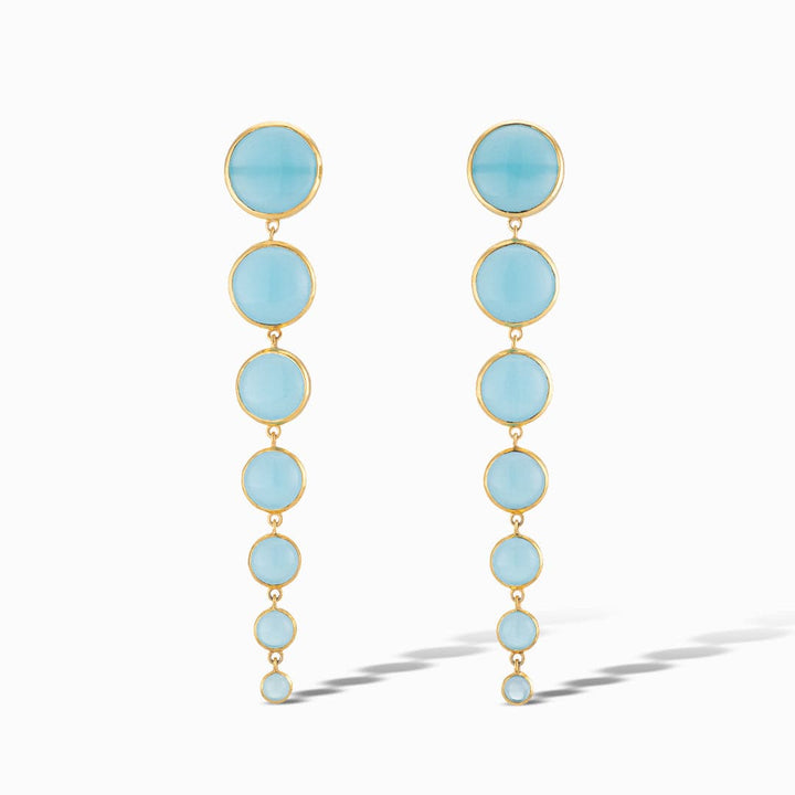 DROPPING CIRCLES in AQUAMARINE - Laura Foote Designs