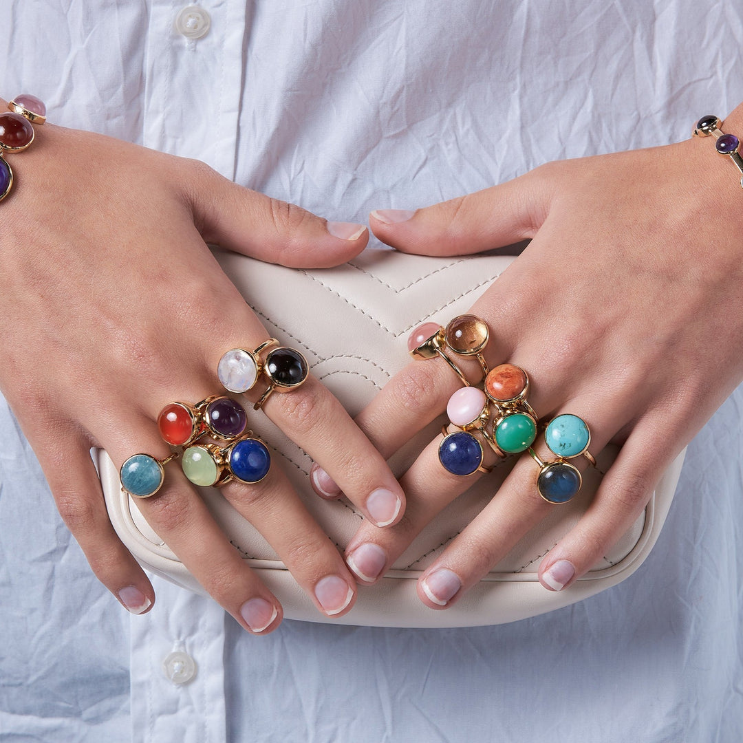 Rainbow Ring in Lapis Lazuli