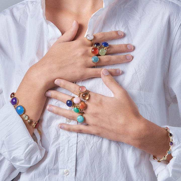 Rainbow Ring in Black Onyx